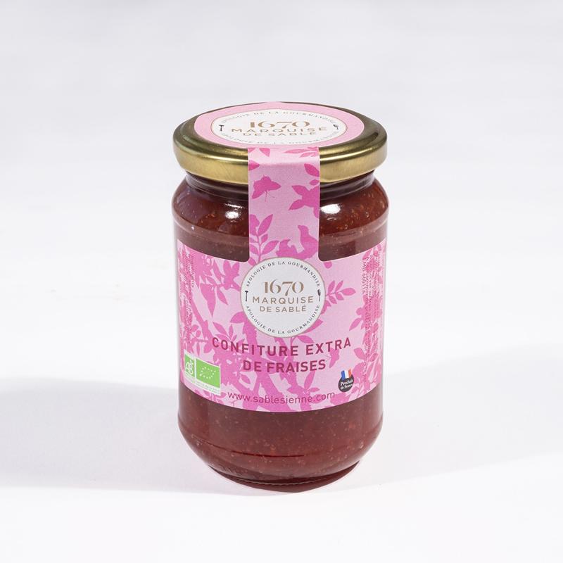 Organic strawberries jam - 350g