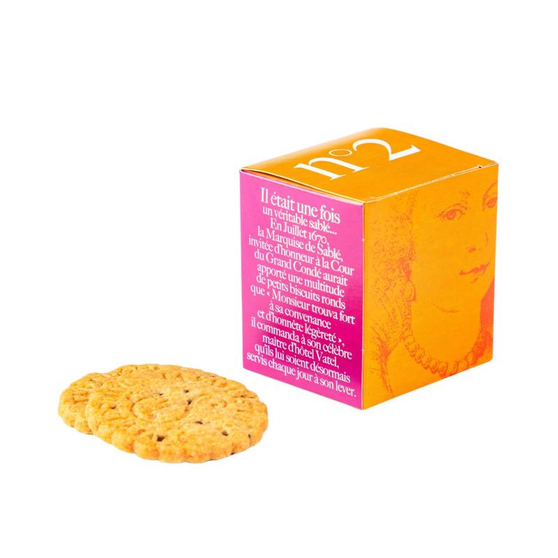 Biscuits sablés pépites de chocolat - Mini cube carton n°2 35g