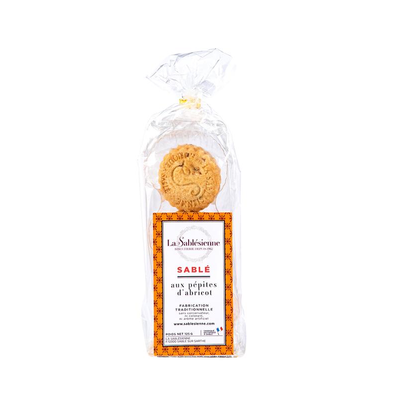 Biscuits sablés aux pépites d'abricot - sachet 125g
