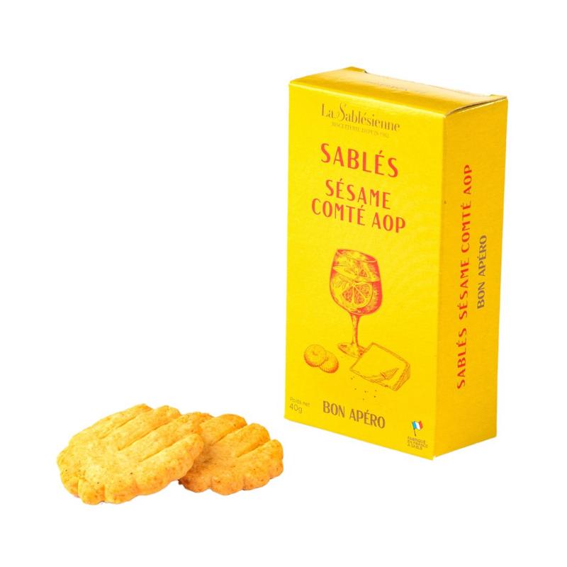 Sesame and PDO Comté cheese small biscuit - 40g
